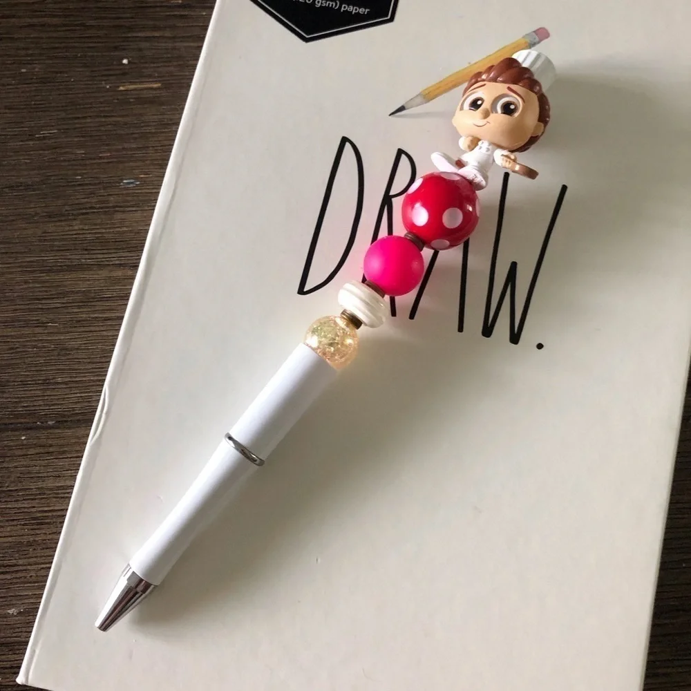 Disney Doorables: Ratatouille: Alfredo Linguini handmade beaded pen